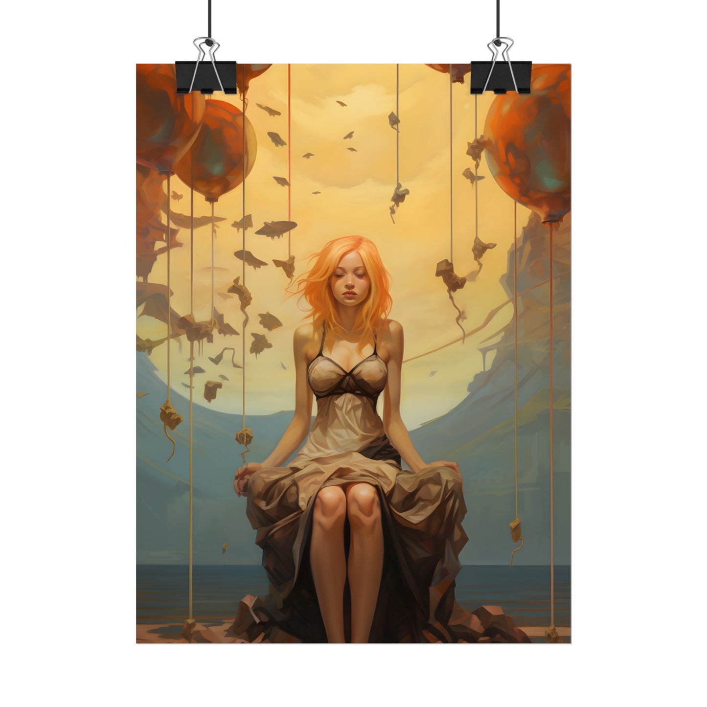 Leg Study in Natural Light: Dark Art Photography - Poster