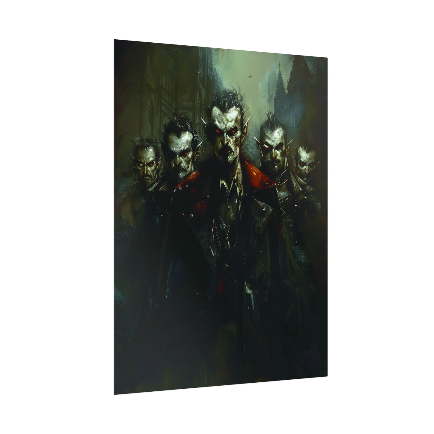 Gothic Vampires: Dark Fantasy Artwork - Poster