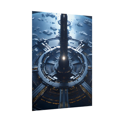 Cosmic Space Station: A Glimpse of Home in the Stars - Poster