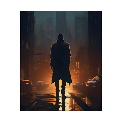 Urban Fantasy Detective: Serious Investigator Artwork - Poster