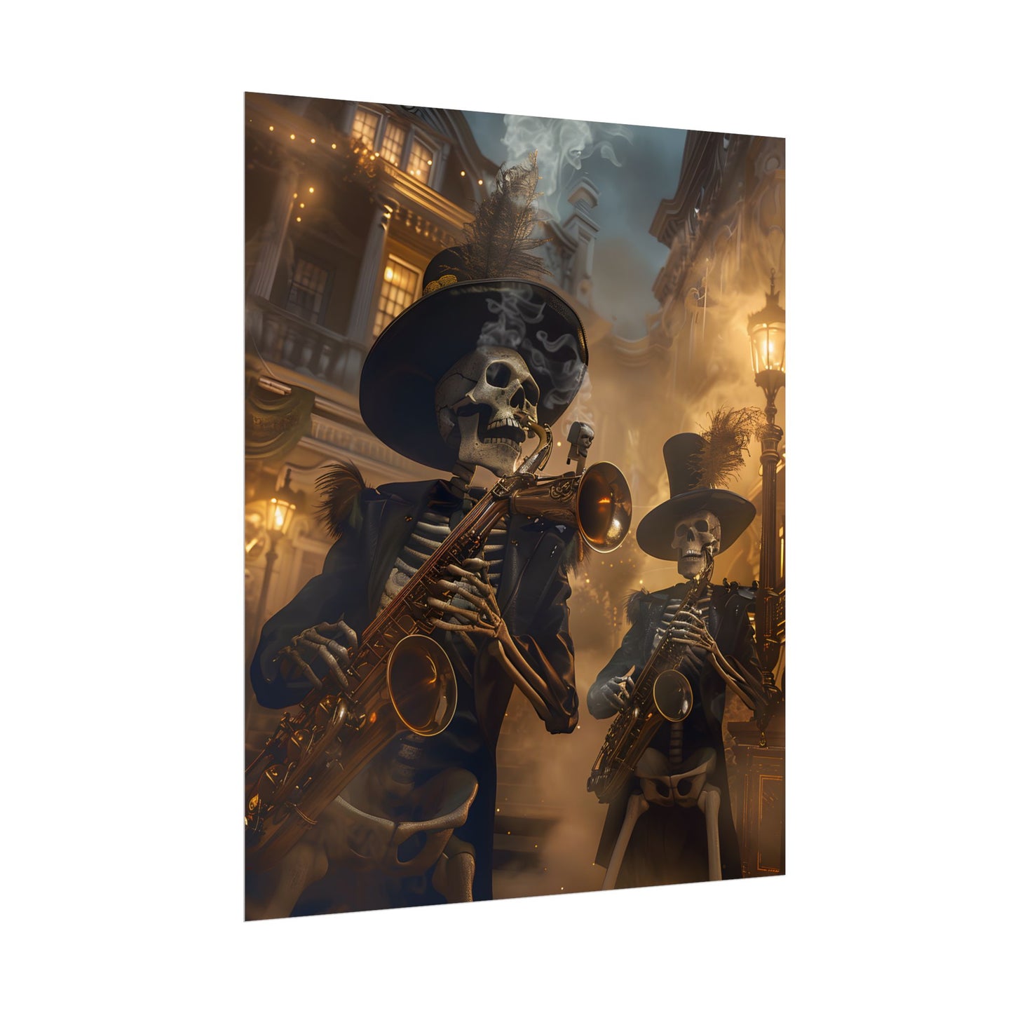 Victorian Skeleton Jazz Band: Lowbrow Artwork in Swing - Poster