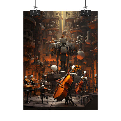6 Sentient Robot Musicians: A Symphony of Artistic Expression - Poster