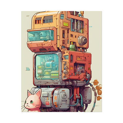 Pixel Perfect Cyber-Pet: Whimsical Gamified Art - Poster