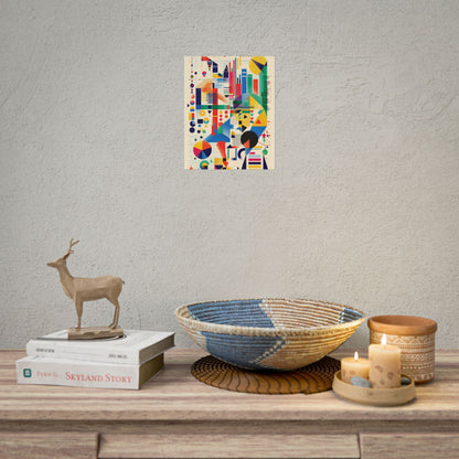 Colorful Educational Artwork: Statistical Illustration - Poster