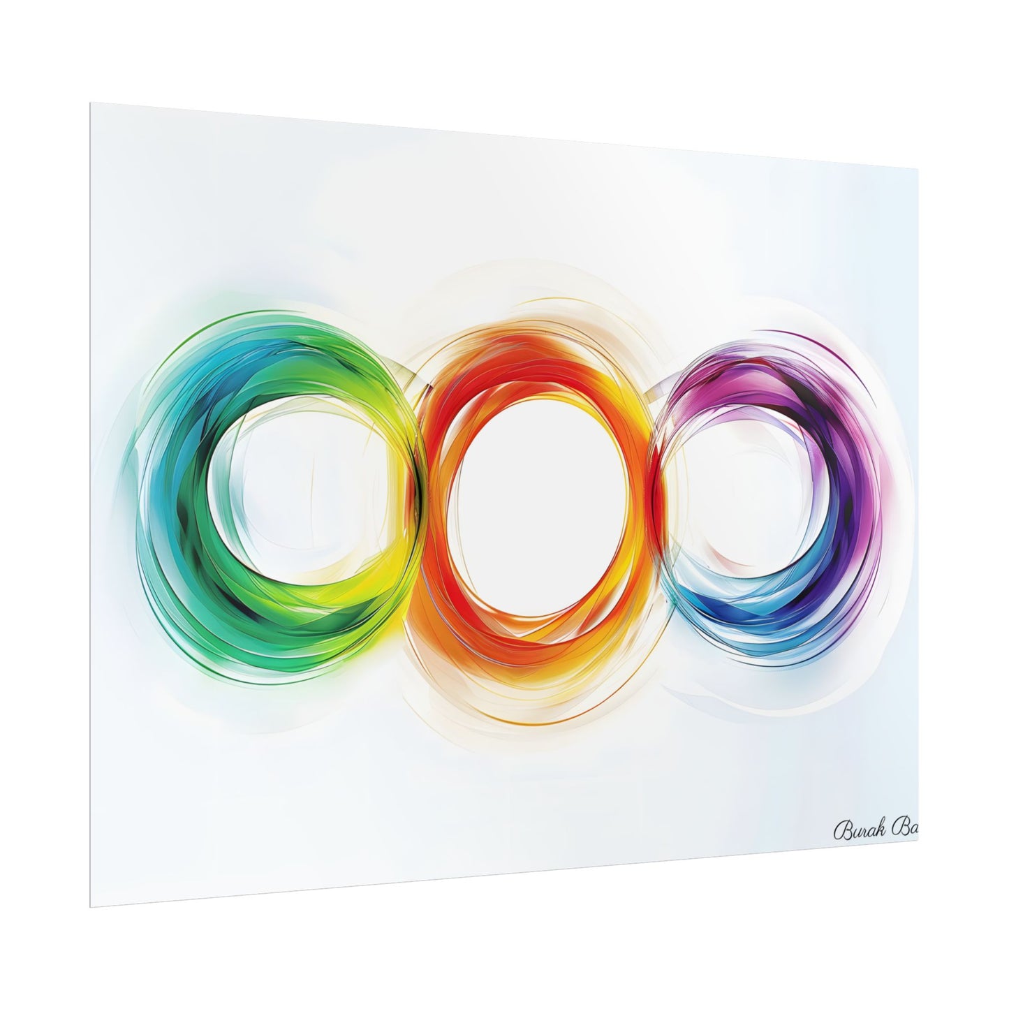 Colorful Swirls: Graphic Art Design - Poster