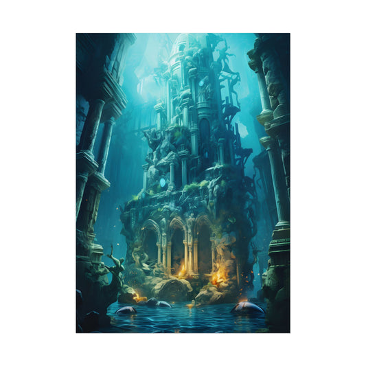 Mysterious Hidden Underwater City: Ancient Civilization Submerged - Poster