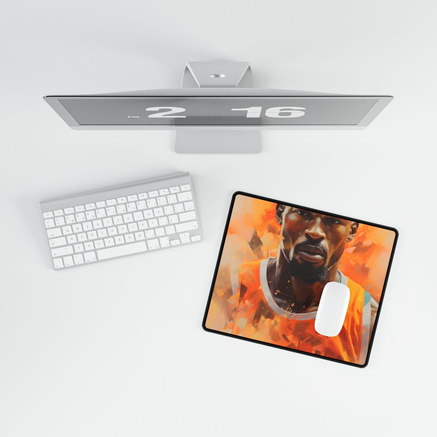 Dedicated Athlete: Intense Passion in Action - Desk Mat
