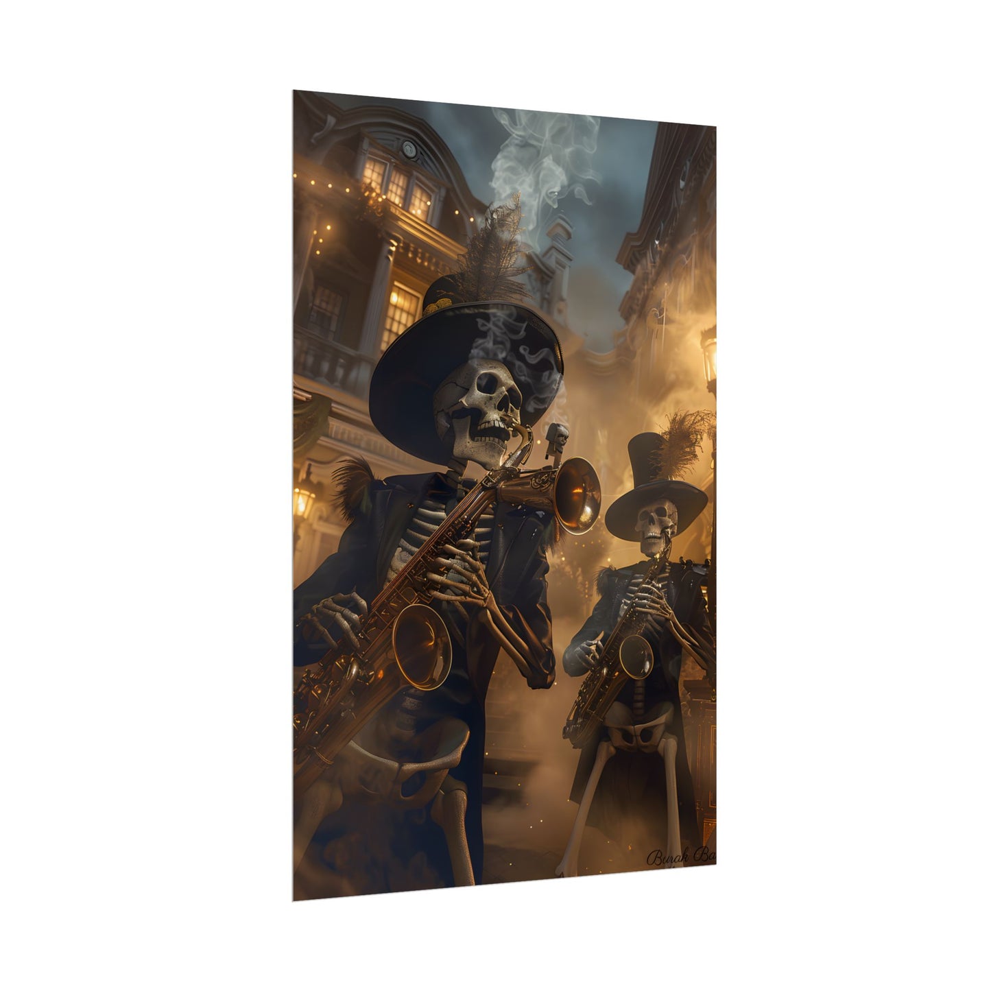 Victorian Skeleton Jazz Band: Lowbrow Artwork in Swing - Poster