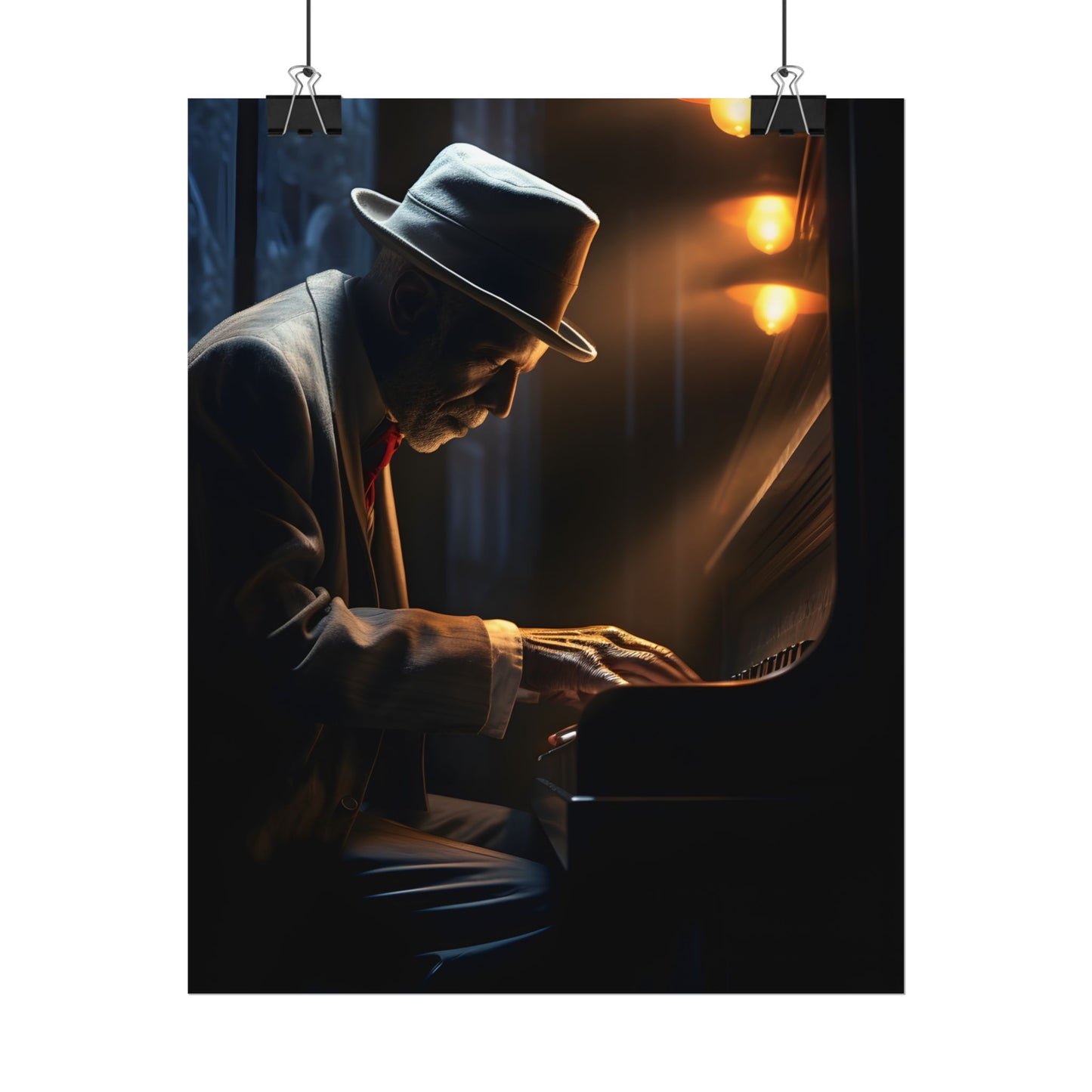 Intricate Piano Moment: Reflections of a Musician - Poster