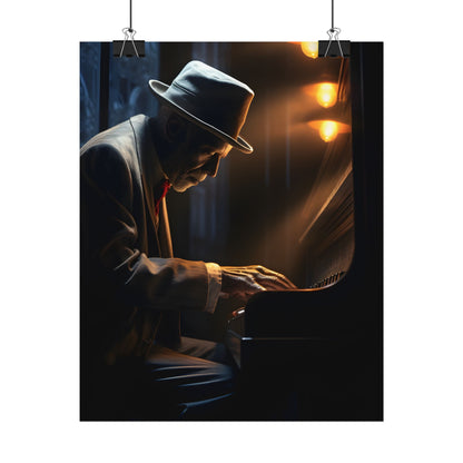Intricate Piano Moment: Reflections of a Musician - Poster