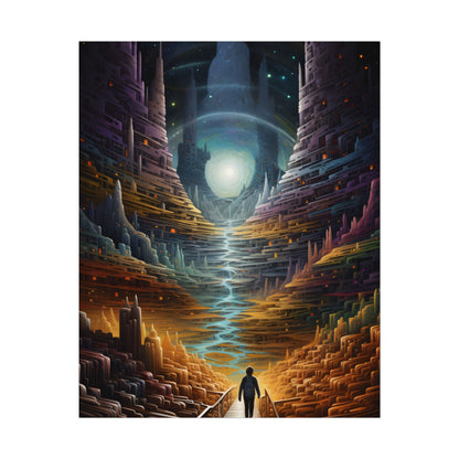 Space Explorer Journey: Astronaut in Cosmic Adventure - Poster