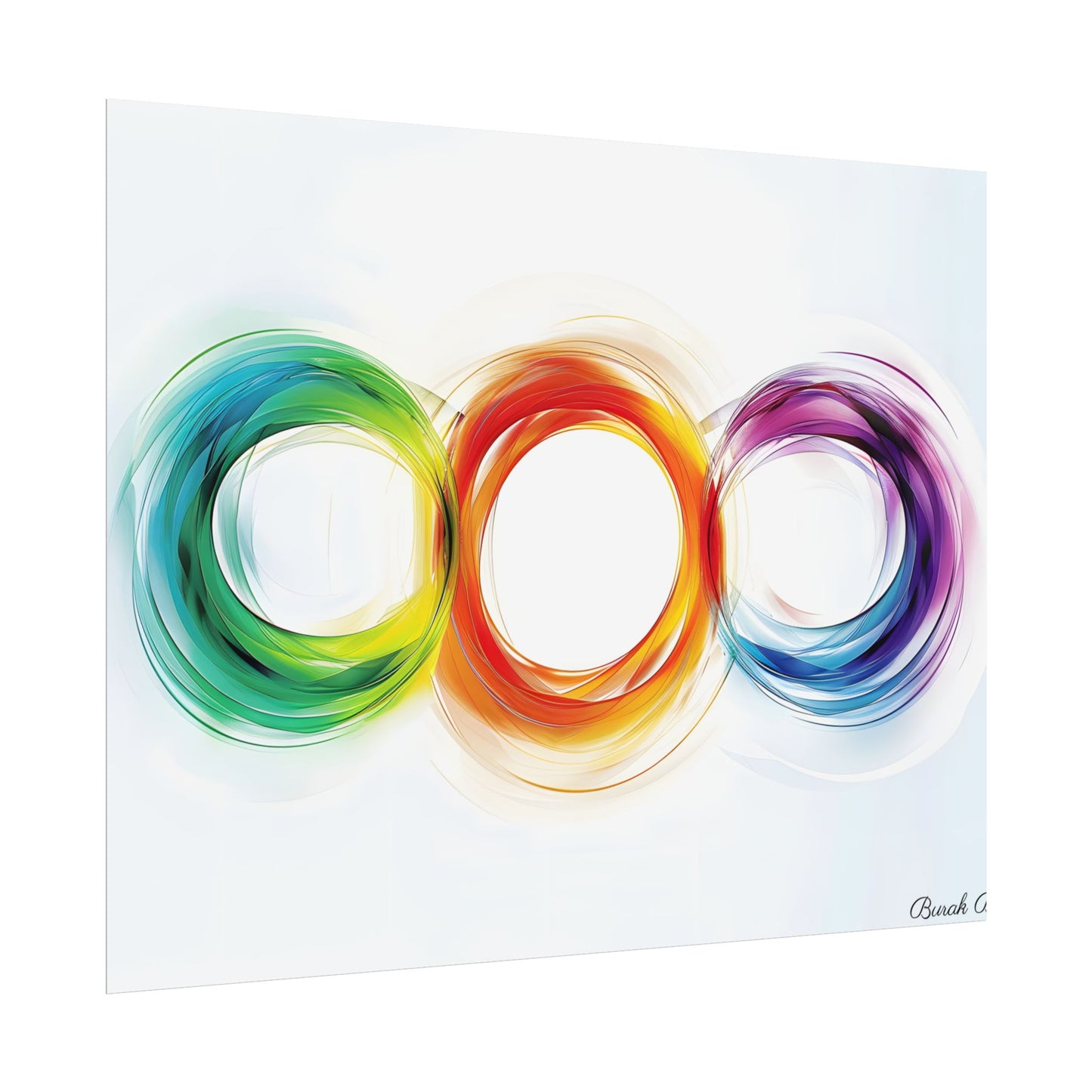 Colorful Swirls: Graphic Art Design - Poster