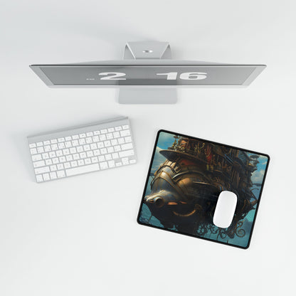 Steampunk Oceanic Adventure: Crew on Ship - Desk Mat