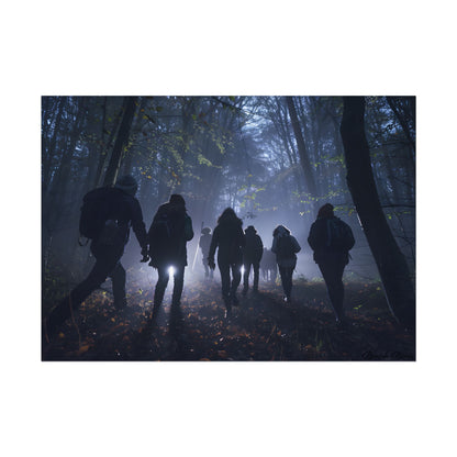 Mysterious Forest Adventure: Exploring with Courage - Poster