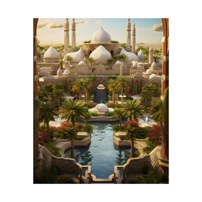 Desert Oasis Dreams: Arabian Nights-Inspired Artwork - Poster