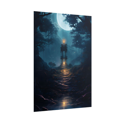 Close-Up Metallic Product: Smooth Cylindrical Device - Poster