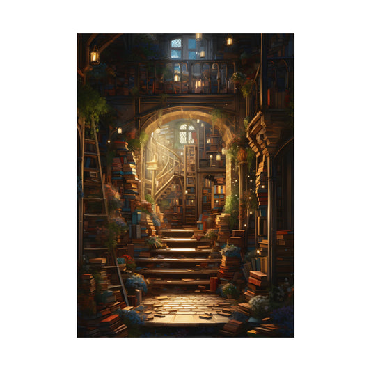Magical Bookshop: Cozy Artwork of a Charming Bookshop - Poster