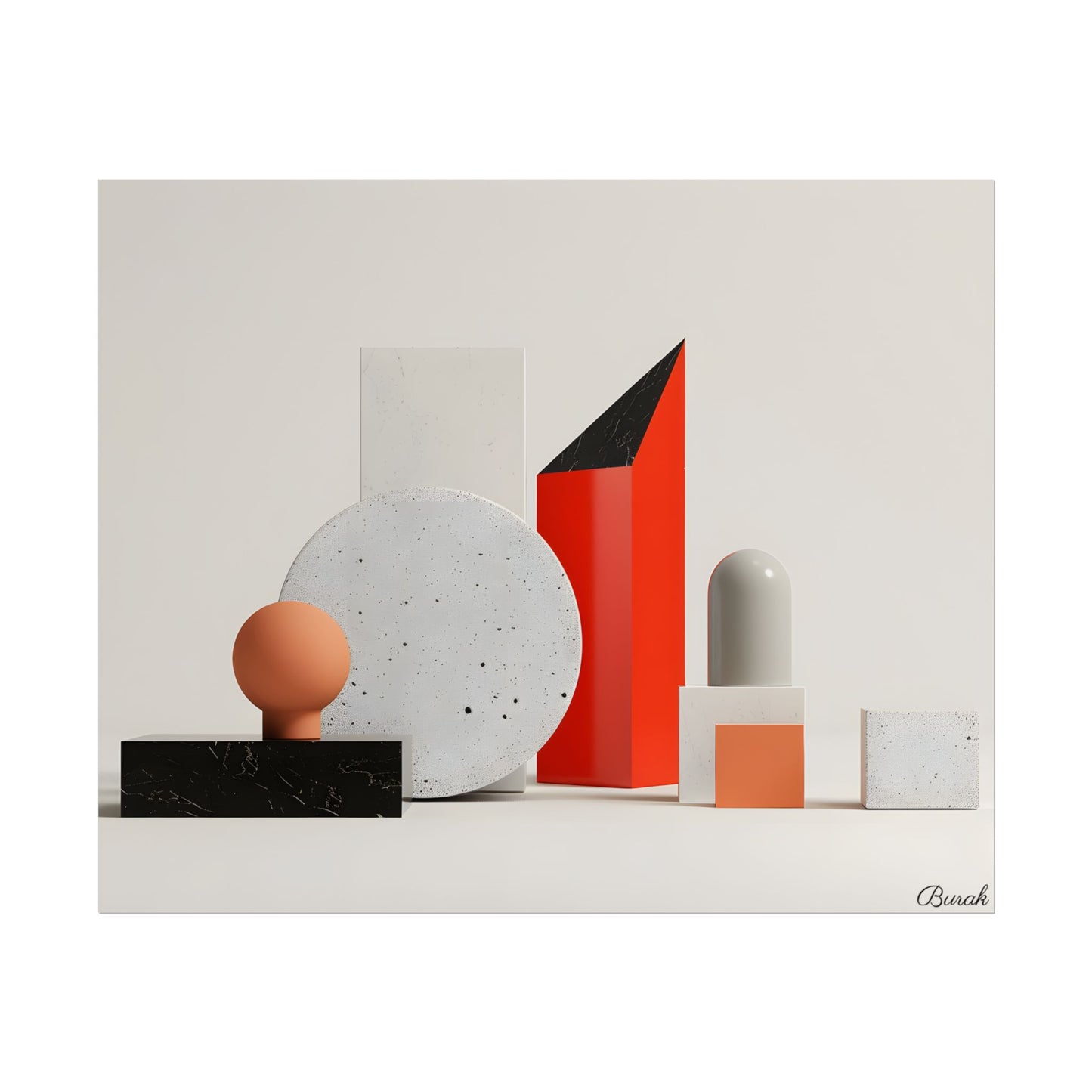 Minimalist Geometric Design: Modern Accessory Artwork - Poster