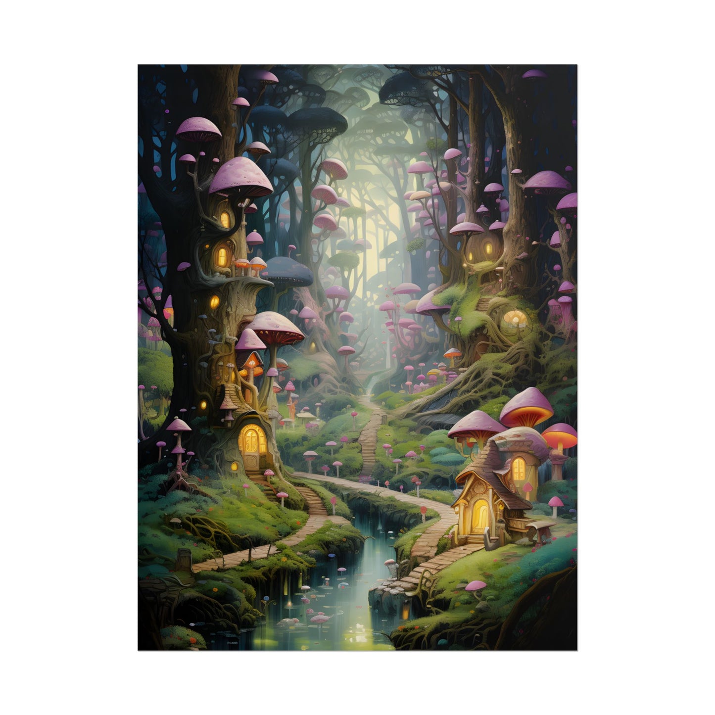 Enchanted Forest Adventure: Vibrant Artwork of Six Brothers - Poster