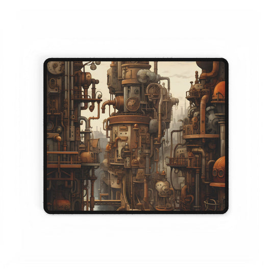 Steampunk Cityscape: Vintage Parisian Dreamscape - Desk Mat
