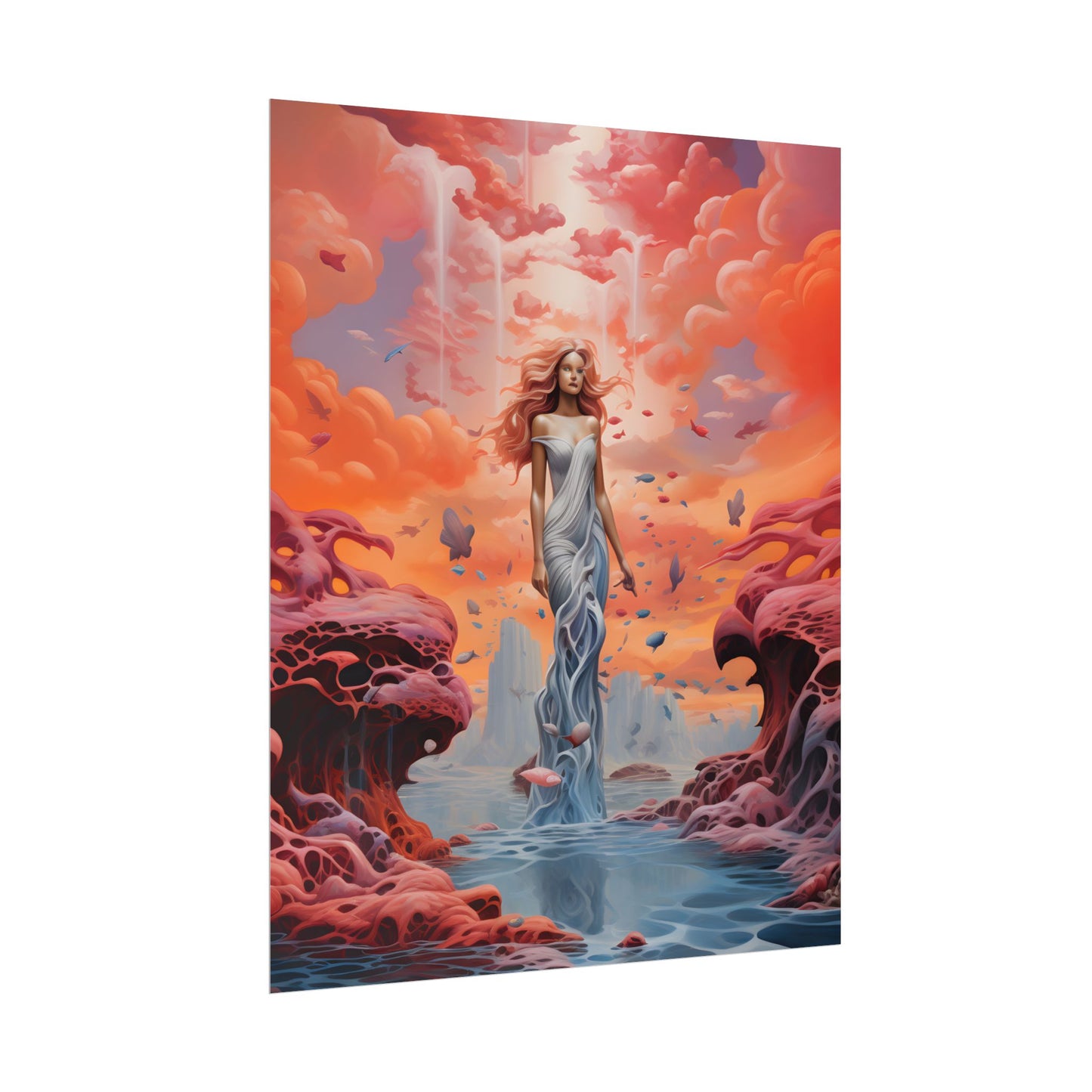 Immersive Dreamscape: A Surreal Journey through Psychedelic Art - Poster