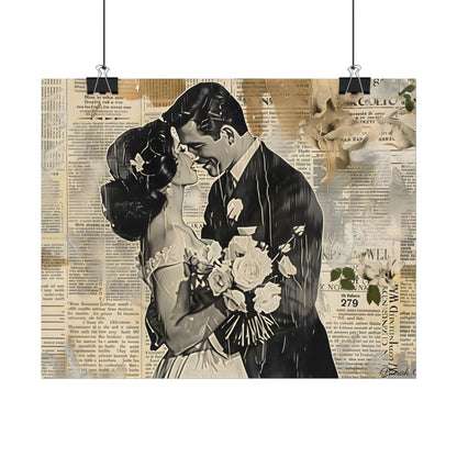Vintage Romantic Couples: Whispers from the Past - Poster