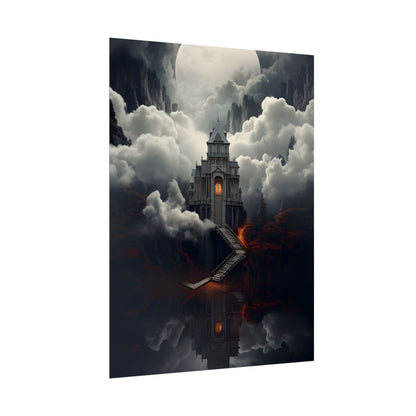 Handheld Message: Personal Artwork in a Small Oval Frame - Poster