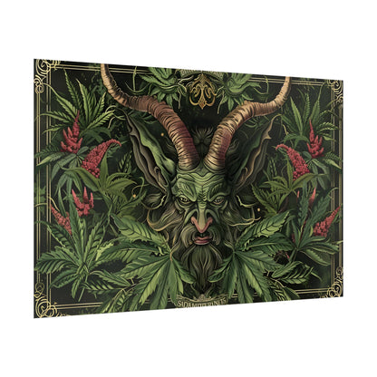 Victorian Devil: Dark Ominous Illustration - Poster