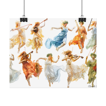 Ethereal Goddesses of Greece: Athena to Nemesis Artwork - Poster