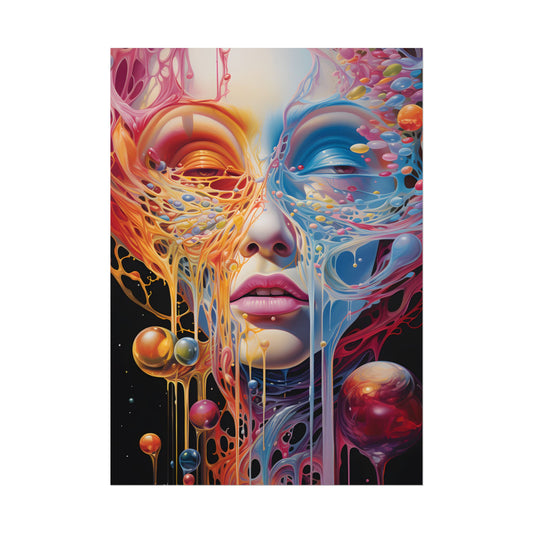 Vibrant Mystical Realms: Fantastical Portal Artwork - Poster