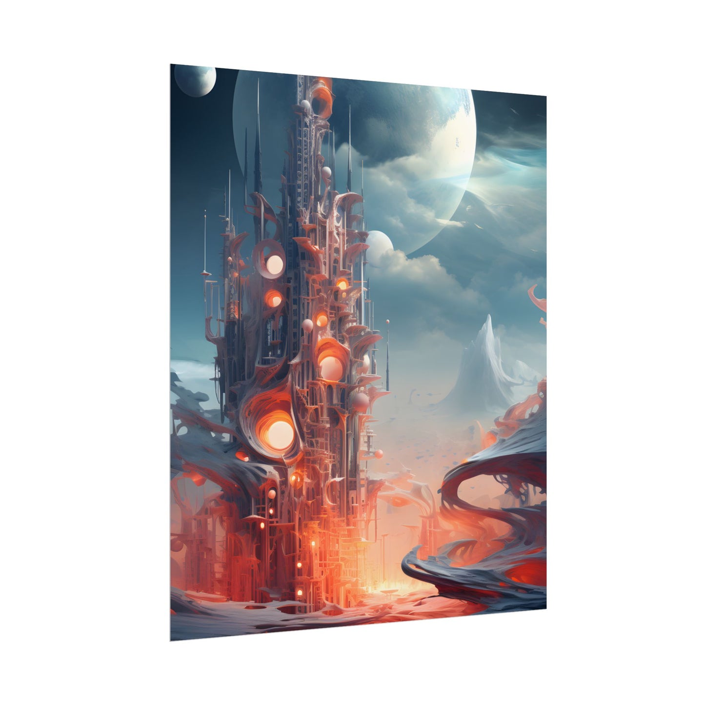 Cyber Dreams: Abstract Artwork - Poster