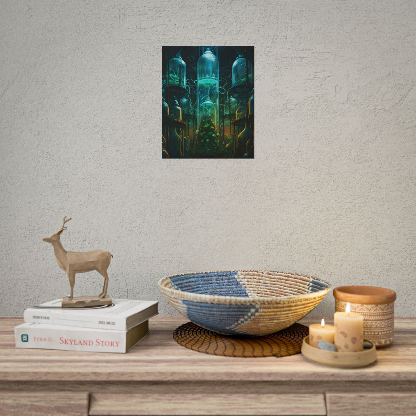 Molecular Secrets: Laboratory Artwork Showcase - Poster