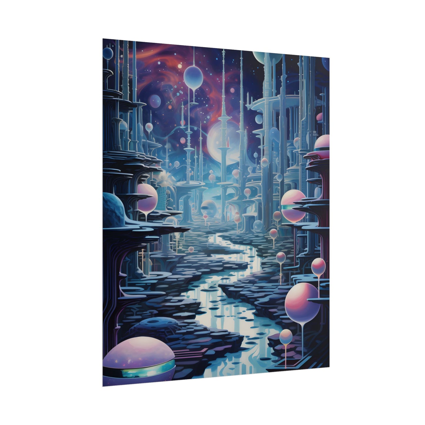 Celestial Art Gallery: Modern Architectural Design - Poster