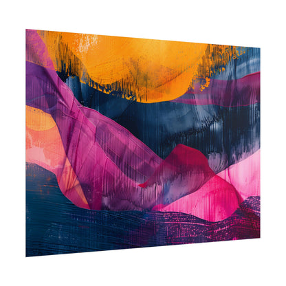 Vibrant Abstract Art: Organic Patterns in Modern Colors - Poster