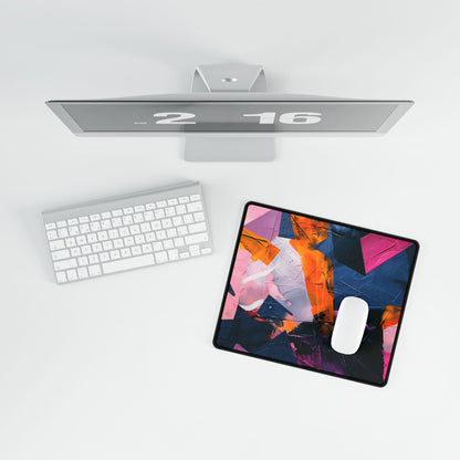 Vibrant Colors: Abstract Artistic Movement - Unique Perspective - Desk Mat