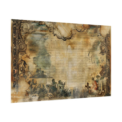 Vintage Biblical Scene: Medieval Art Poster - Poster