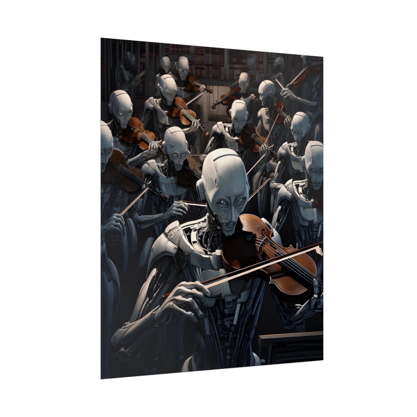 Sentient Robot Symphony: A Robot Orchestra - Poster