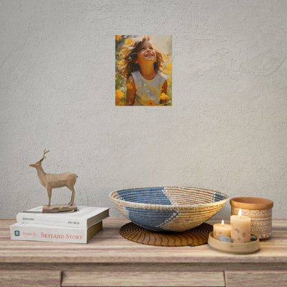 Childhood Innocence Portrait: A Candid Moment - Poster