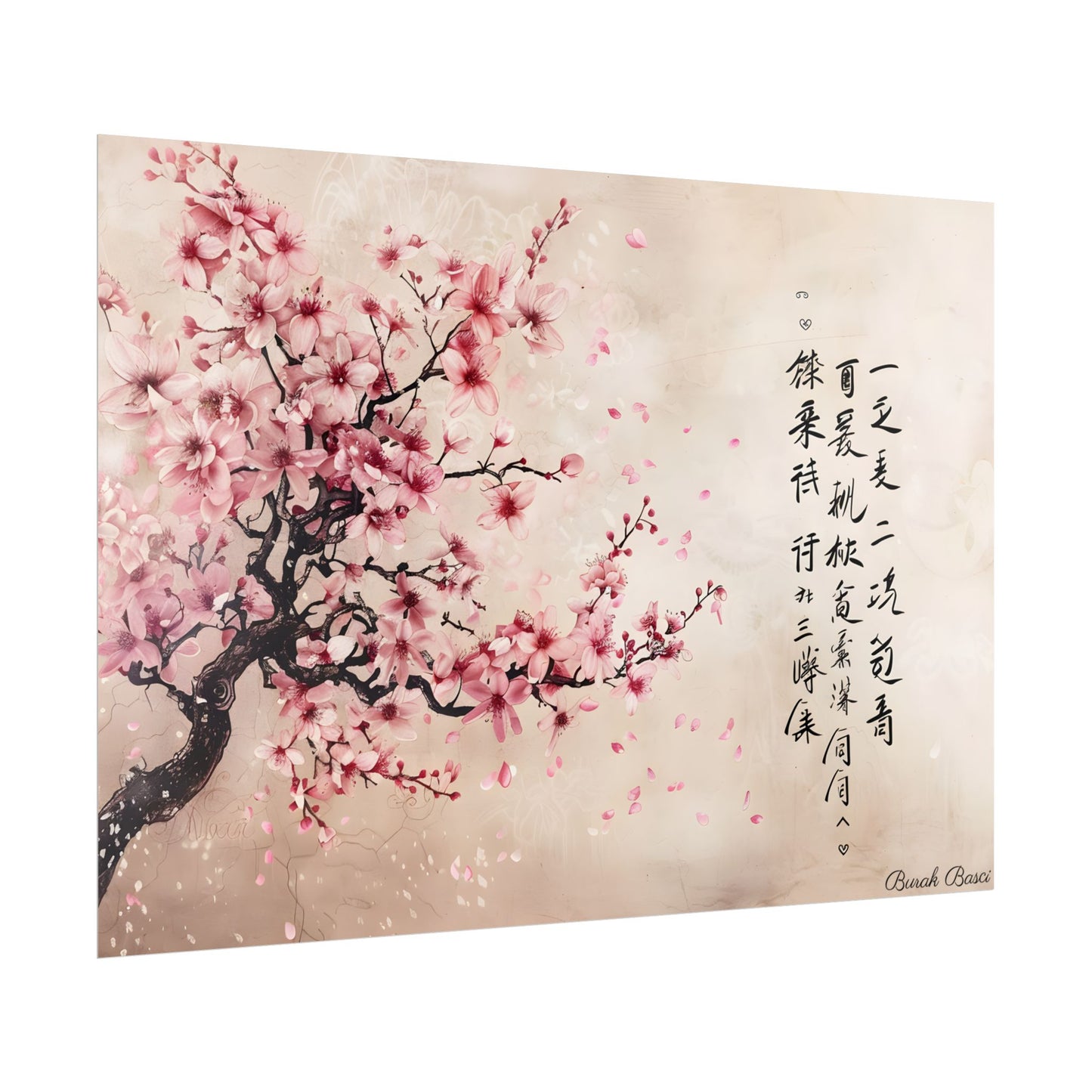 Elegant Cherry Blossom: Japanese Art Photography - Poster