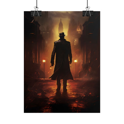 Urban Fantasy Detective: Mystery Graphic Novel Artwork - Poster