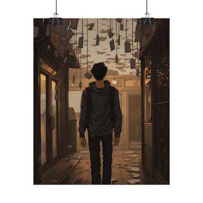 Candid Moment: A Person's Story in an Indoor Setting - Poster
