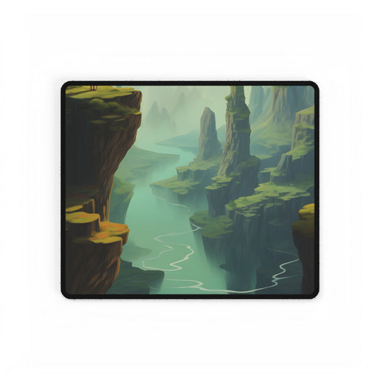 Outdoor Landscape: Desert Rock Formation Digital Art - Desk Mat