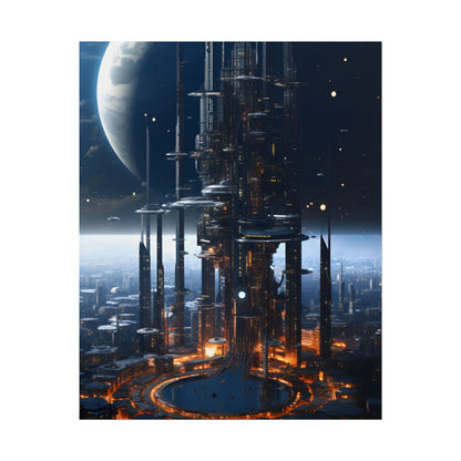 Massive Space Station: Industrial Orbit Artwork - Poster