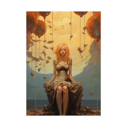 Leg Study in Natural Light: Dark Art Photography - Poster