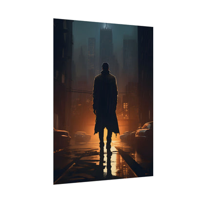 Urban Fantasy Detective: Serious Investigator Artwork - Poster