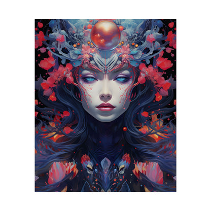 Otherworldly Celestial Dreams: Starry Night Artwork - Poster