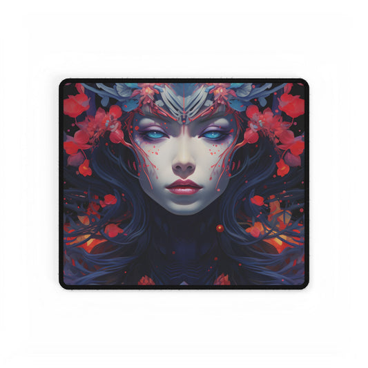 Otherworldly Celestial Dreams: Starry Night Artwork - Desk Mat