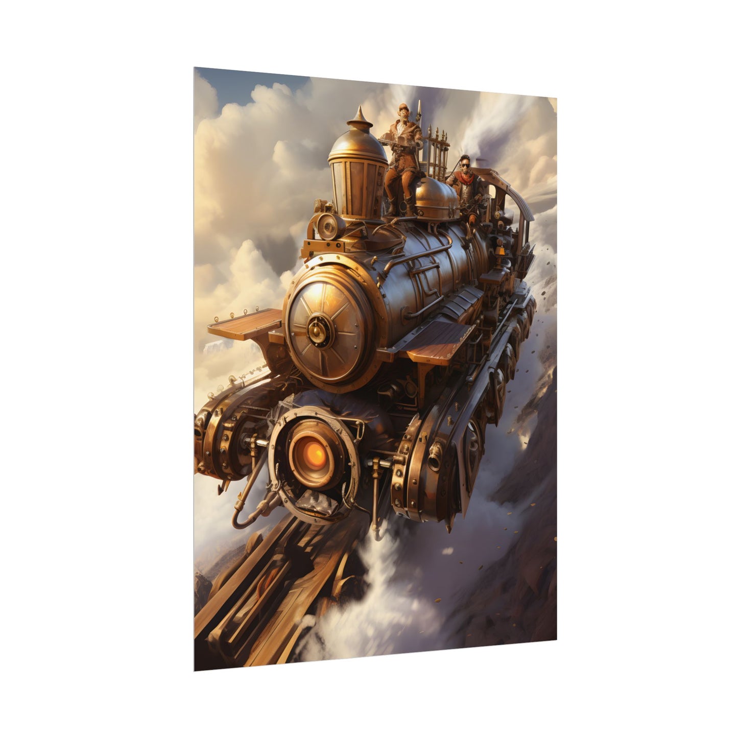 Steampunk Sky Liner Showdown: Thrilling Air Race - Poster