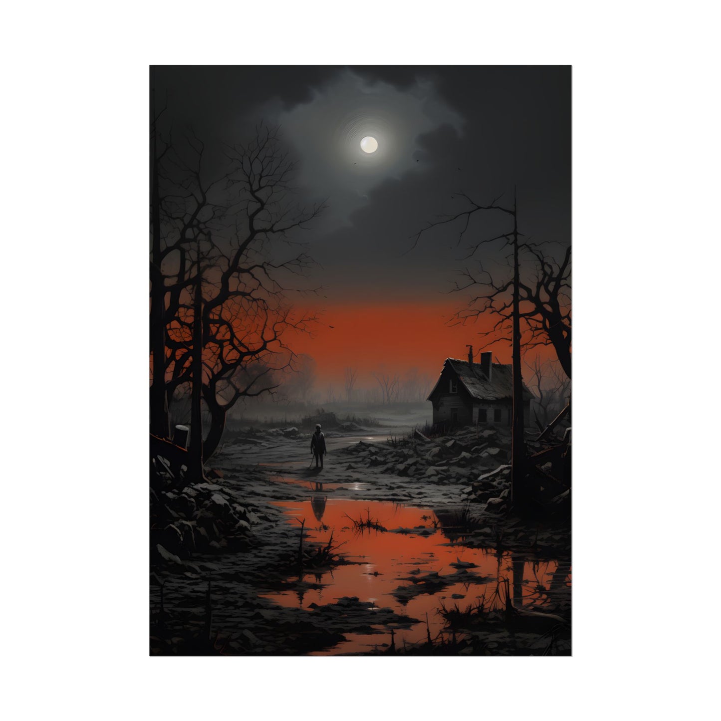 Daytime City Portrait: Outdoors Artwork - Poster