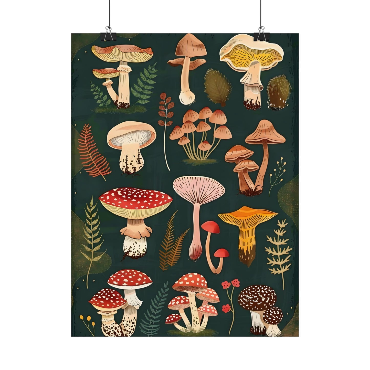 Vibrant Mushroom Poster: 2024 Batch - Poster